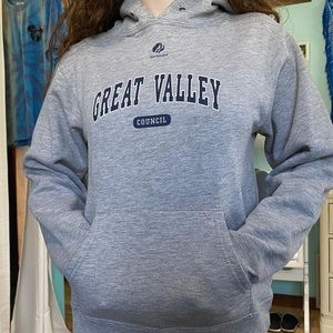 Grey great valley hoodie